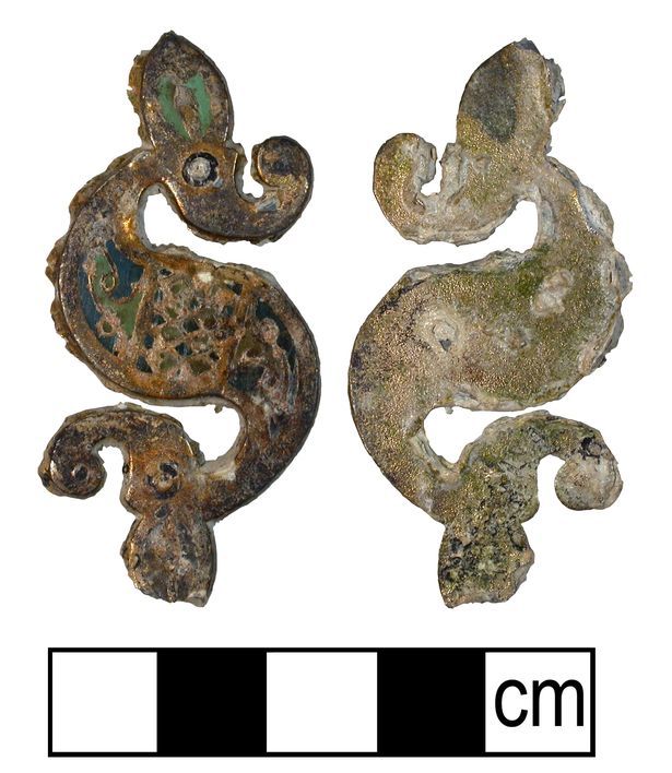 A dragonesque brooch of probable Roman date, found in Bangor. Image courtesy of the The Portable Antiquities Scheme.
