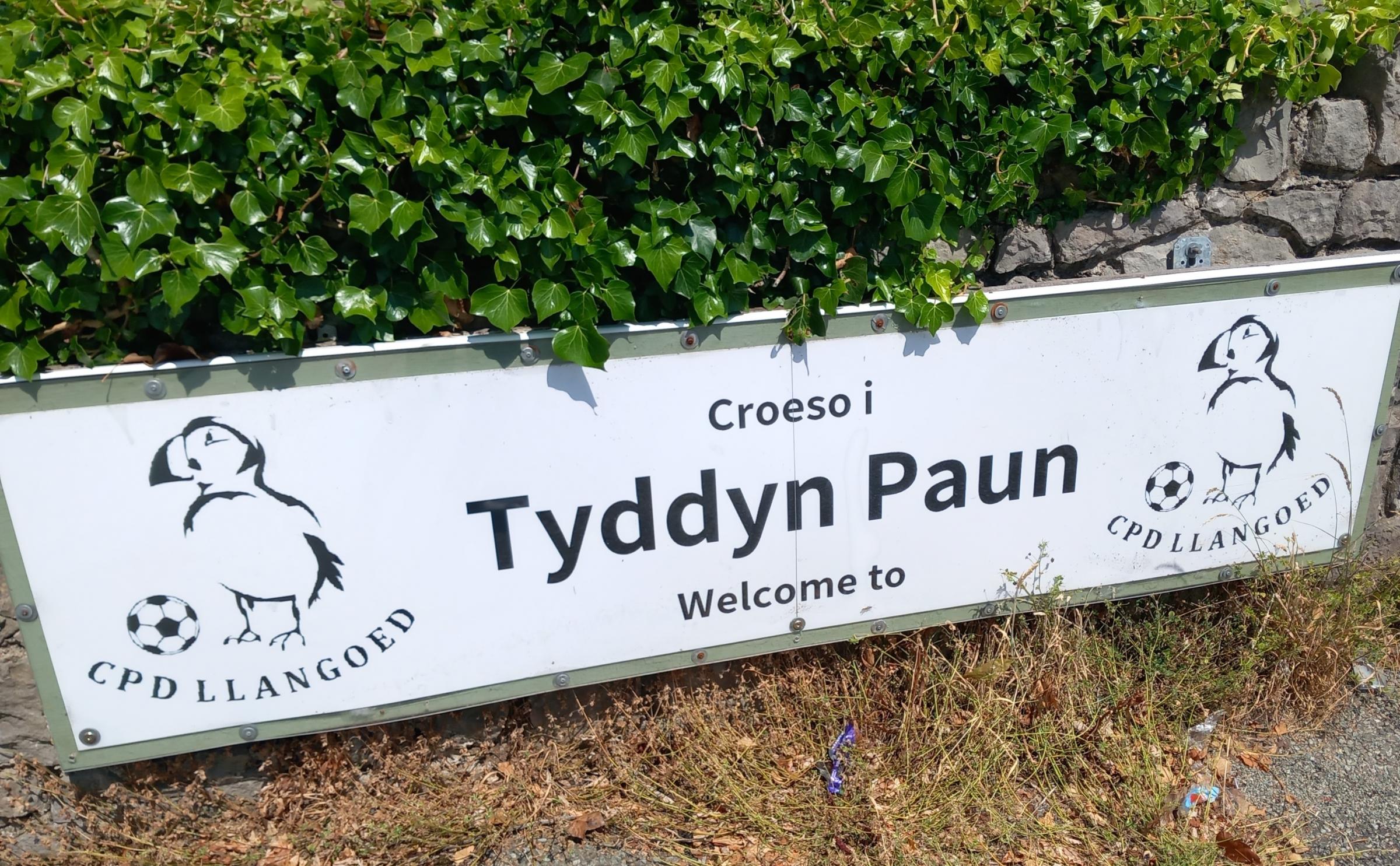 Llangoed CCP Tyddyn Paun ground sign (Image Dale Spridgeon)