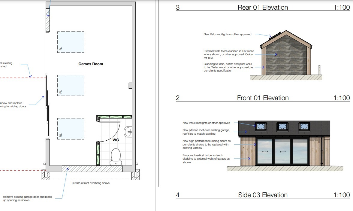 Plans for the games room (IoACC planning documents)