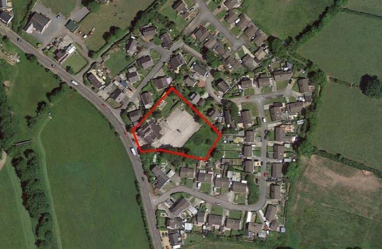 The proposed houses will be built at the Bull Inn if plans are agreed (Image Anglesey County Council Planning Docs)