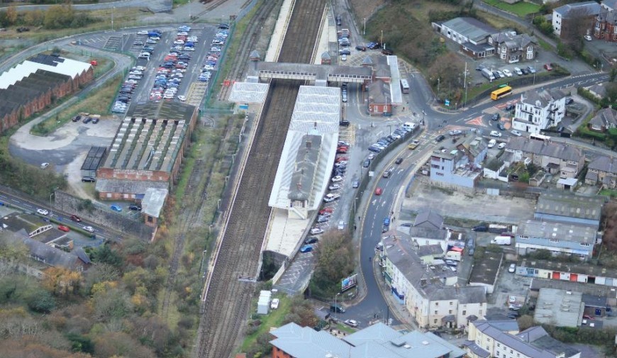 Bangor Railway Station (Image, Cyngor Gwynedd Planning Documents)