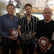 Ian Morgan was the big winner at Caernarfon Cricket Club's end of season awards evening