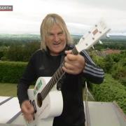 The Alarm frontman Mike Peters performing 'The Red Wall of Cymru' on BBC Breakfast on Friday morning. Credit: BBC iPlayer