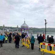 Crowds at the anniversary event at the pier last year