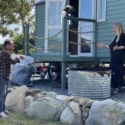 Episode 5 of Interior Design Masters with Alan Carr sees the designers transform huts at a glamping site near Pwllheli, North Wales (BBC/Darlow Smithson Productions)