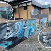 Ffion's mural in Benllech. Photos: Ffion Roberts-Drakley