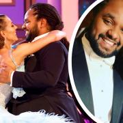 Hamza Yassin  and partner Jowita Przystal are now one of the favourite couples to win Strictly Come Dancing. Image: PA/BBC (Inset: Hama Yassin/Twitter)