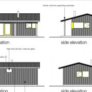 Artist impression of the meditation huts in the Cyngor Gwynedd planning application documents  (Cyngor Gwynedd Planning Documents)