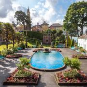 Village of Portmeirion in North Wales,UK..