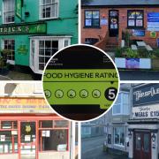 All these businesses were rated five for food hygiene.