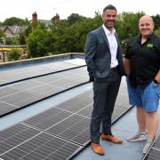 Salisbury's Director Aled Roberts and Gareth Jones, Managing Director of Carbon Zero Renewables.