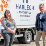 Key appointments at Harlech Foodservice, new promotions for, from left, Laura Holland, Alana Pritchard and Ursula Scurrah-Price pictured with Managing Director David Cattrall.