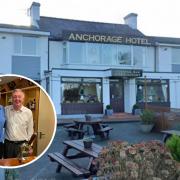 The Anchorage Hotel & Restaurant, Holyhead. Inset: Anthony and David Rylance.