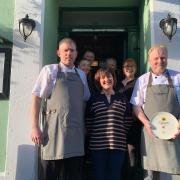 The Bishopsgate House Hotel team with their Rosette award.