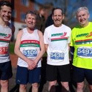 Some of the runners at Anglesey (l-r), Stuart Culverhouse, Miek Hayton, Rob Fryer and Don Hale