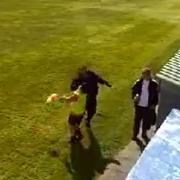 The assault at the Amlwch Town match.