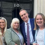 Virginia Crosbie MP with Alex McGinn, Sue McGinn and children’s minister David Johnston