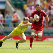 Afon Bagshaw in action for Wales 7s