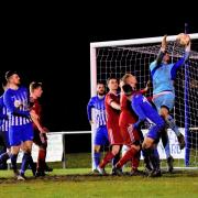 Holyhead Hotspur were beaten at a strong Colwyn Bay side